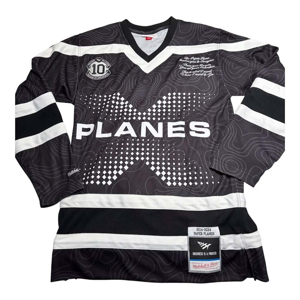 M&N x Paper Planes Black Year 10 Hockey Jersey,